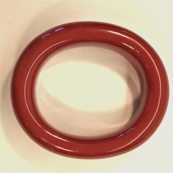 Tiffany & Co. Elsa Peretti Bangle Bracelet Wood and Red Lacquer, Japan - Picture 1 of 5
